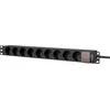 Spausdintuvas Caymon Galios Tick 1U 19" 9x Scuko CEE 7/4 (PSR109GS/B)