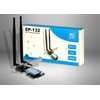 CB Antena Inter-Tech INTER-TECH EP-132 Wi-Fi 5 PCIe Adapteris 600Mbps BT 4.2