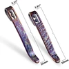 Cedrus CIVIVI Tytanowe Klipsy 50/55 mm Mėlyna/Violetinė Flamed 2 vnt.