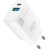 Cellular Line „Cellularline“ dviejų prievadų kelioninis įkroviklis „Apple PD 20W“, baltas