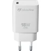 Cellular Line Įkroviklis jungiama į tinklą Cellularline su portem USB-C 18 W do szybszego ładowania modeli iPhone 8 lub nowszych su portem USB-C do Lightning