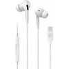 Celly UP1200 stereo ausinės, į ausis, USB-C, baltos
