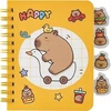 Centrum Užrašų knygelė su skirtukais Capybara, 64 l. 8,7x11,3 cm, linija