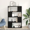 TV staliukas TV spintelių komplektas 80 x 24 x 125 cm Juoda Apdirbta mediena