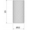 Cersanit S599-0146 GAŁKA MEBLOWA LARGA SREBRNA 1SZT// CER.LARGA-GAŁKA-SREBRNA