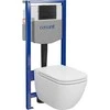 Cersanit WC komplektas S701-772 su rėmu ir juodu kilimėliu