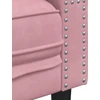 Dvivietė chesterfield sofa su pagalvėlėmis, rožinė, aksomas