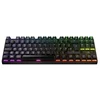 CHERRY XTRFY MX 8.2 - Klaviatūra - 80% - TKL - Hintergrundbeleuchtung - belaidė - Bluetooth 5.2, 2.4 GHz, USB-C - QWERTZ - Deutsch - Tastenschalter: CHERRY MX2A Brown - Juodas