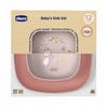 Chicco Rinkinys 2 lėkštės persikų skonio, 12 mėn.+