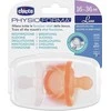 Chicco PhysioForma Luxe raminantis silikoninis čiulptukas 16-36m Oranžinė 2 vnt.