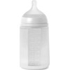 Chicco 308073-SILIKONINIS BUTELIS 240 ML/SX PRO VIDUTINIO SRAUTO/SKAIDRUS/NAUJAS, VISIŠKAI IŠ SILIKONINIO