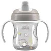 Chicco Puodelis su twardym ustnikiem 200ml pilka 6m+