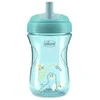 Chicco Puodelis niekapek ze slowką 266ml turkio 12m+