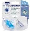 "Chicco PhysioForma Mini Soft Mėlyna" minkštas mėlynas silikoninis čiulptukas 2-6 mėn. 2 vnt