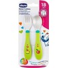 CHICCO 00016102300000 metaliniai stalo įrankiai žali 18m+