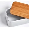 Bamboo Metalinė duonkepė su bambukine pjaustymo lenta, 2in1, 31x18x13 cm, ZELLER