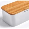 Bamboo Metalinė duonkepė su bambukine pjaustymo lenta, 2in1, 31x18x13 cm, ZELLER
