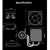 Gamemax CPU Liquid Cooler | ICEBURG 120 WT | Baltas