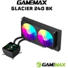 Gamemax CPU Liquid Cooler | GLACIER 240 LCD BK | Juodas