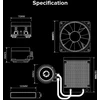 Gamemax CPU Liquid Cooler | ICEBURG 120 BK | Juodas