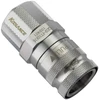 Koolance QD3 Quick Disconnect straight female to 16/10mm – no-spill, sidabrinis