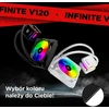 CPU aušintuvas RAMPAGE INFINITE V120 Baltas ARGB INTEL LGA1700/AMD AM5 120mm Liquid Cooler