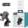 Automobilinis laikiklis-įkroviklis Choetech T203-F 15W Gravity Car Charger Holder juodas
