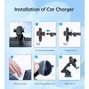 Automobilinis laikiklis-įkroviklis Choetech T203-F 15W Gravity Car Charger Holder juodas