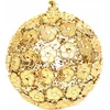 Christmas Decoration Kalėdų puošmena DEKORACIJOS RUTULIS SU BLIUTELAIS 8cm AUKSO