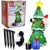 Christmas Decoration Kalėdinė dekoracija Pripučiama savaime prisipučianti eglutė lauko 183 cm LED