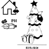 Christmas Decoration Kalėdinė dekoracija Pripučiama savaime prisipučianti eglutė lauko 183 cm LED