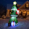 Christmas Decoration Kalėdinė dekoracija Pripučiama savaime prisipučianti eglutė lauko 183 cm LED