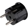 N_L Kištukas kampu N&amp;L, 3P, 16A, 250V, juodos spalvos