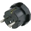 N_L Kištukas kampu N&amp;L, 3P, 16A, 250V, juodos spalvos