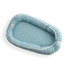 Kūdikio lizdelis BabyMatex PRESTIGE MUSLIN 80 x 55 cm, mėlynas