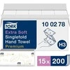 Servetėlės Tork Singlefold Soft Premium H3 (100278), 2 sluoksniai, baltos spalvos, 200 lapelių