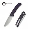 CIVIVI Merit 14C28N purpurinis Micarta peilis