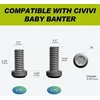 CIVIVI Titanium Juodas Baby Banter titano sagtė 50x5,72 mm