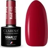 Activeshop Hibridinis nagų lakas Claresa Soak Off Raudona, Nr.418 raudona, 5 g