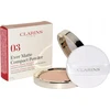 „Clarins Ever Matte“ matinio paviršiaus kompaktiška pudra, 03 šviesiai vidutinė, 10 g