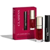 Clarins Lip Comfort Oil Set kosmetikos rinkinys (Lip Comfort Oil 03 Cherry, 7 ml + Wonder Volume Blakstienų tušas XXL 01 Extreme Juodas, 3 ml)