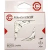 Clarks CLARKS C5-7AR dviračio grandinė, 5-7 greičių, 116 jungčių, 1/2 "x3 / 32", spaustukas, antikorozinė, sidabrinė