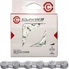 Clarks CLARKS C5-7AR dviračio grandinė, 5-7 greičių, 116 jungčių, 1/2 "x3 / 32", spaustukas, antikorozinė, sidabrinė