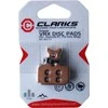 Clarks Stabdžių trinkelės antdėklai (1, R1, MegA, RX, R0, T1) metalo sukepintas