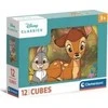 Clementoni CLE Cubi kaladėlės, 12 Disney Classic, 41196