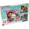 Clementoni Dėlionė 3x48 vnt. - Gabby's Dollhouse