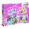 Clementoni supercolor dėlionė + domino "Disney Princess" 2x30 pcs