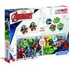 Clementoni supercolor dėlionė + domino "The Avengers" 2x30 pcs