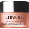 Clinique All About Eyes™ Rich Kreminis turtingas paakių kremas, mažinantis tamsius ratilus ir paburkimą, linijos ir smulkias raukšleles 30ml