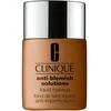 „Clinique Anti-Blemish Solutions“ skystas makiažo pagrindas probleminei odai, lengvas, WN 115.5 Mocha, 30 ml